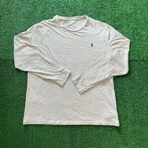 Polo Ralph Lauren Beige Long Sleeve Shirt Size L